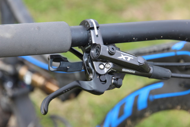 Despite the new slimmer profile, the XT brakes offer truckloads of power.